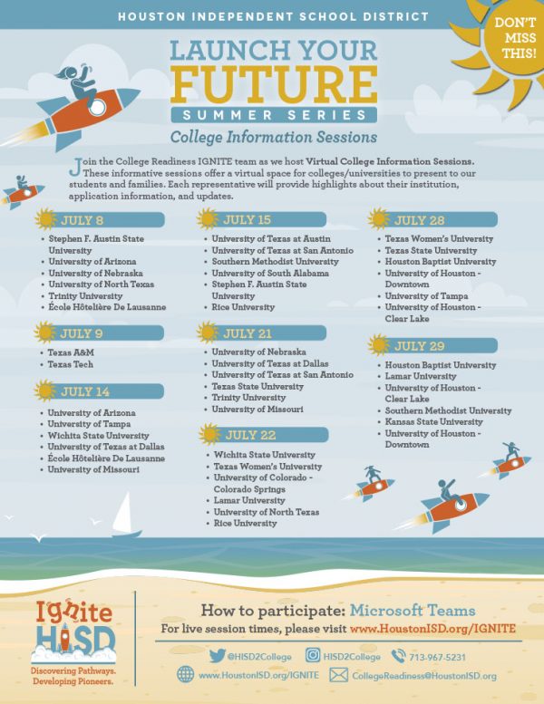 HISD: Launch Your Future – Summer Series - 5 Corners District