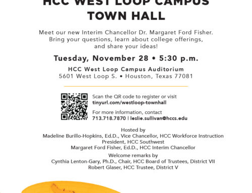 You are Invited: HCC West Loop Campus Town Hall, Nov. 28