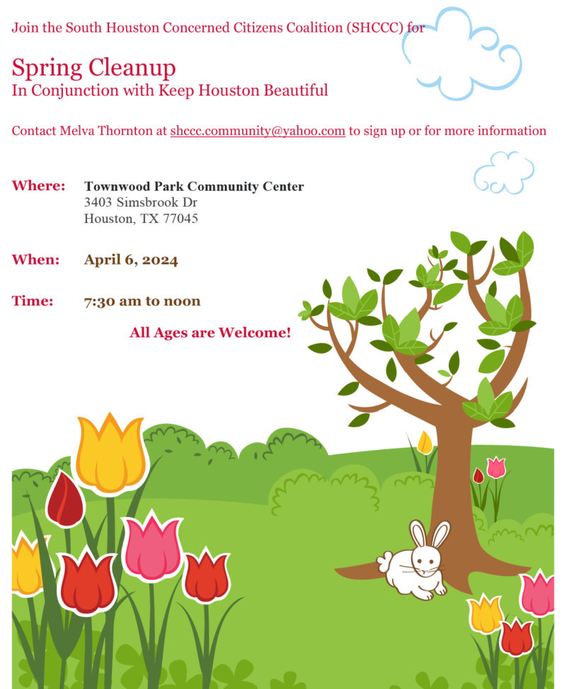 Keep Open Spring Spring Cleanup in Conjunction With Keep Houston Beautiful, April 6 - 5 ...