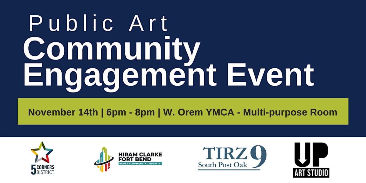 Community Engament Events Public Art Community Engagement Event, Nov. 14 - 5 Corners District